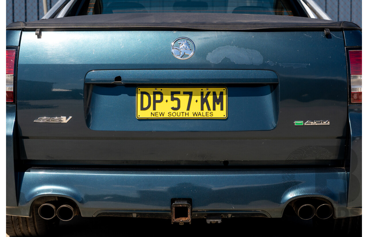 6/2009 Holden Commodore SS-V VE MY09.5 Utility Karma Blue V8 6.0L