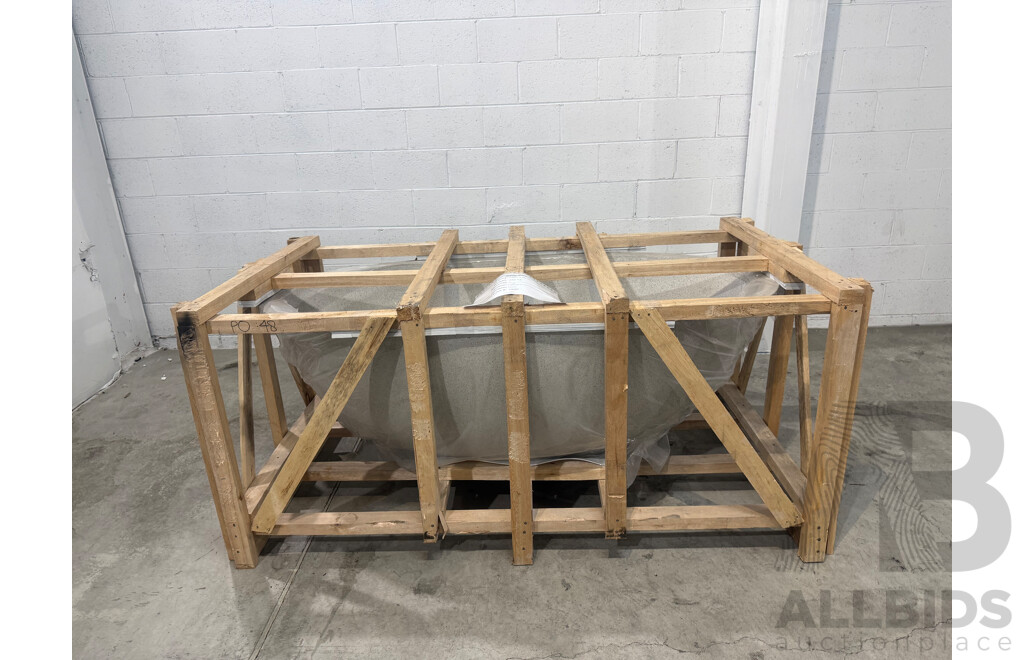 Stone Bath - Light Grey Terrazzo, 170L X 90W - ORP $3,900.00