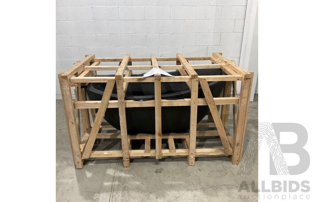 Stone Bath - Black Terrazzo  (150L X 80W X 68/56H ) - ORP $3,800.00