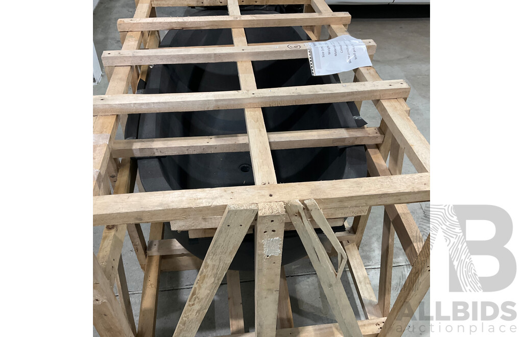 Stone Bath - Black Terrazzo  (150L X 80W X 68/56H ) - ORP $3,800.00