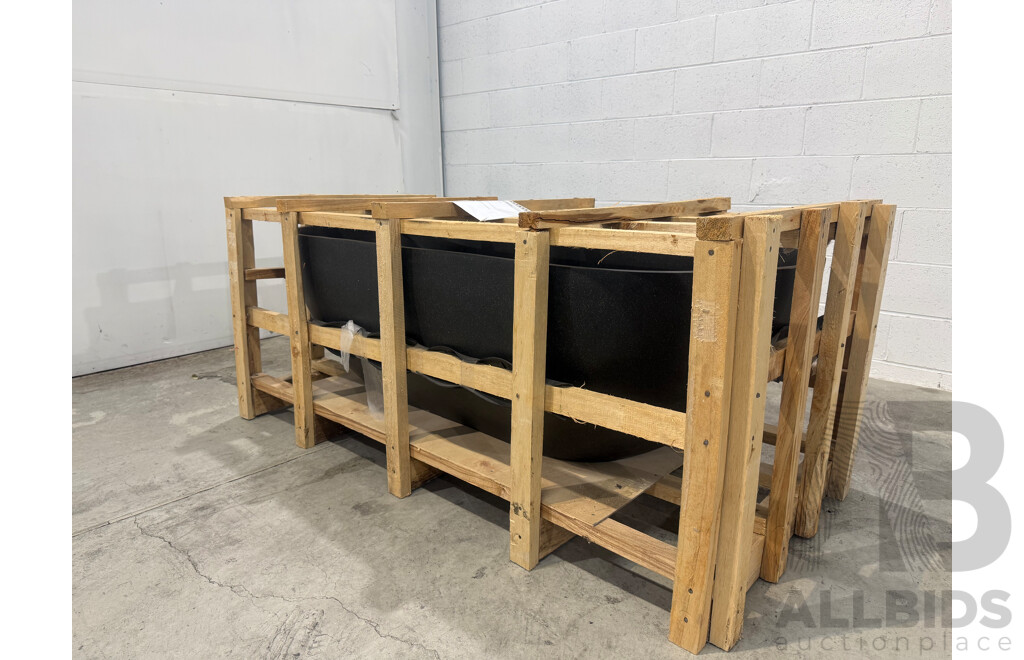 Stone Composite Bath - Charcoal Terrazzo (170L X 75W ) - ORP $4,000.00