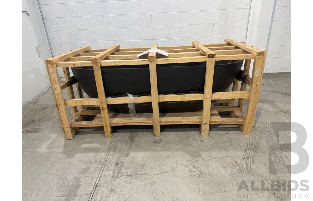 Stone Composite Bath - Charcoal Terrazzo (170L X 75W ) - ORP $4,000.00