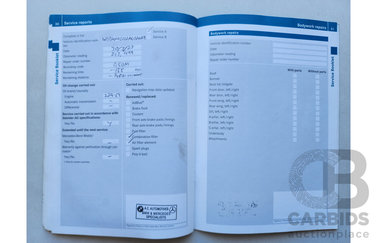 9/2011 Mercedes-Benz C200 CDI BE W204 MY11 4d Sedan Silver Turbo Diesel 2.1L