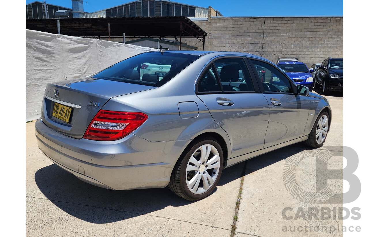 9/2011 Mercedes-Benz C200 CDI BE W204 MY11 4d Sedan Silver Turbo Diesel 2.1L
