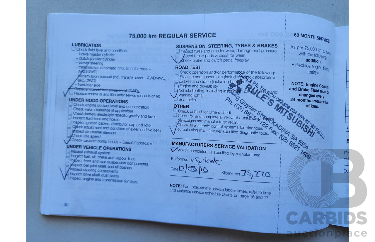 7/2006 Mitsubishi 380 SX DB SERIES II 4d Sedan Blue 3.8L