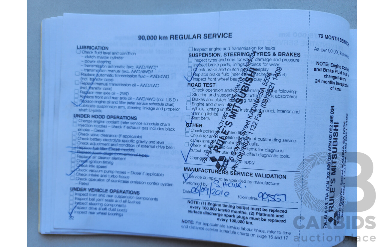 7/2006 Mitsubishi 380 SX DB SERIES II 4d Sedan Blue 3.8L