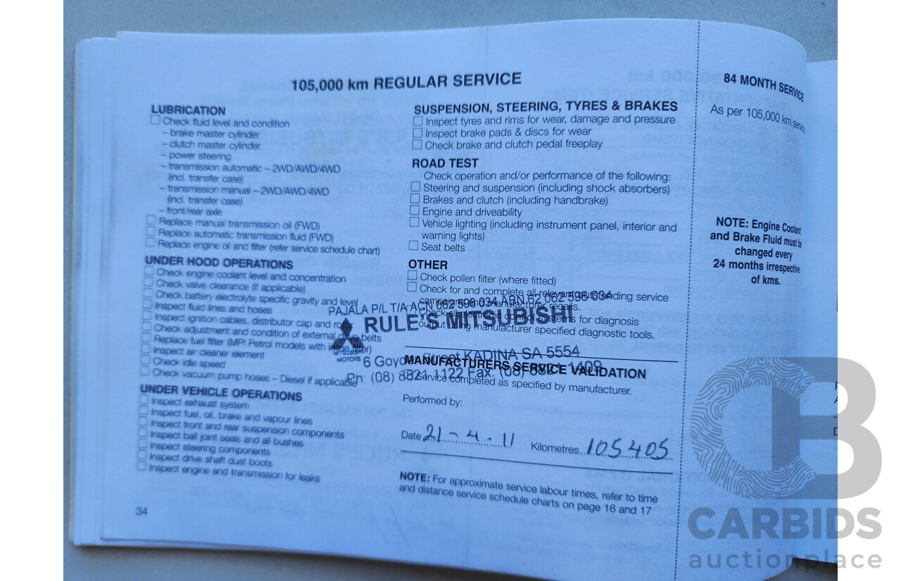 7/2006 Mitsubishi 380 SX DB SERIES II 4d Sedan Blue 3.8L