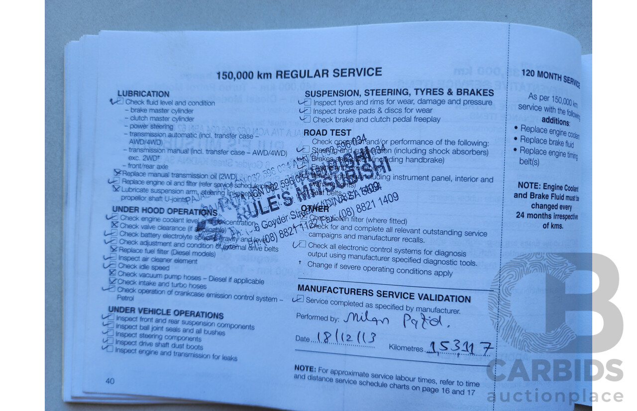 7/2006 Mitsubishi 380 SX DB SERIES II 4d Sedan Blue 3.8L