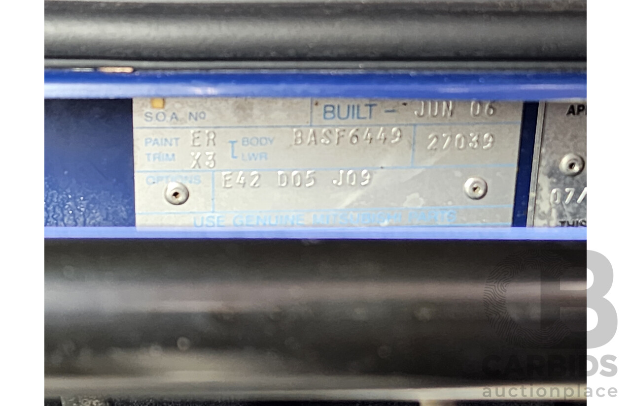 7/2006 Mitsubishi 380 SX DB SERIES II 4d Sedan Blue 3.8L