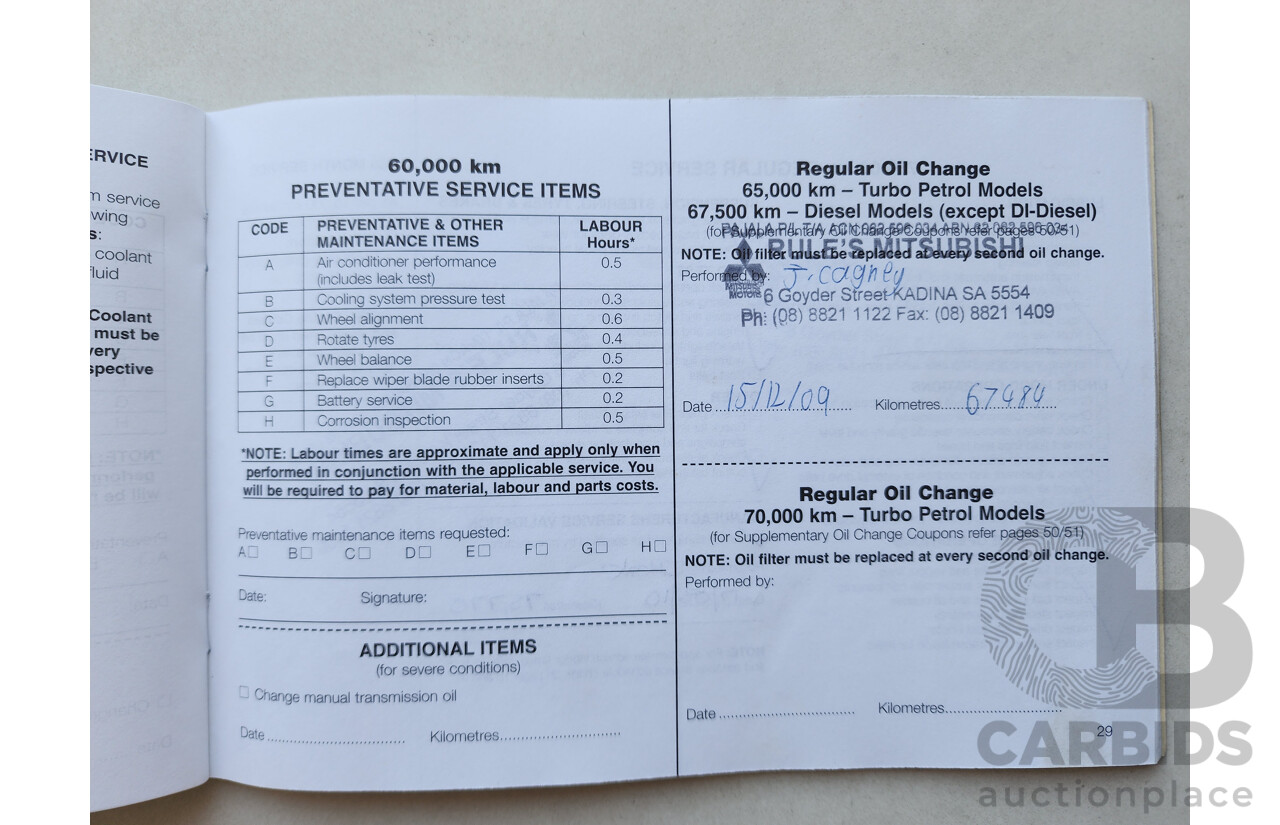 7/2006 Mitsubishi 380 SX DB SERIES II 4d Sedan Blue 3.8L