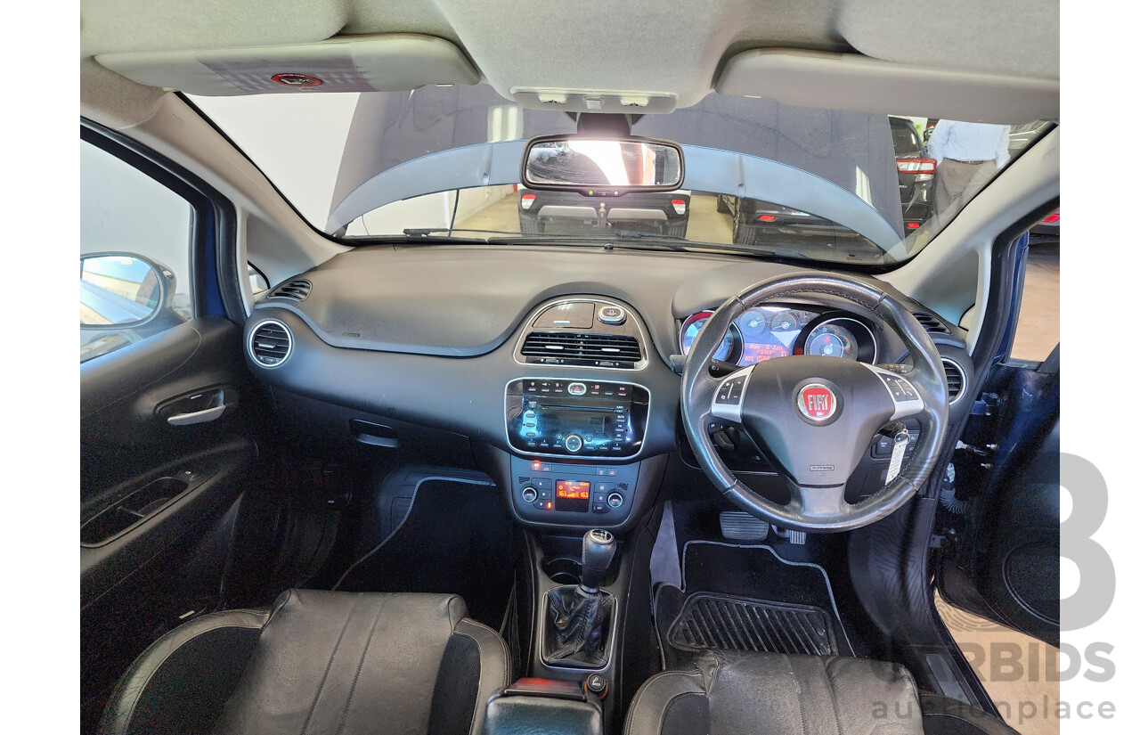 10/2013 Fiat Punto Lounge MY13 5d Hatchback Blue 1.4L