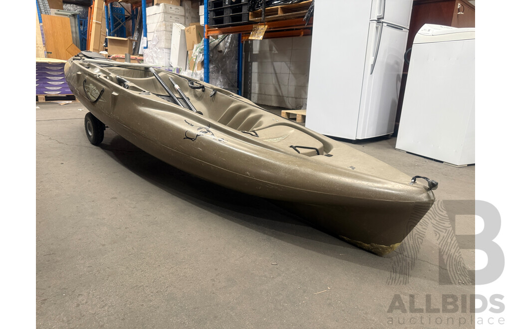 Hobie Mirage Outback Fishing Kayak + Paddles + Trolley