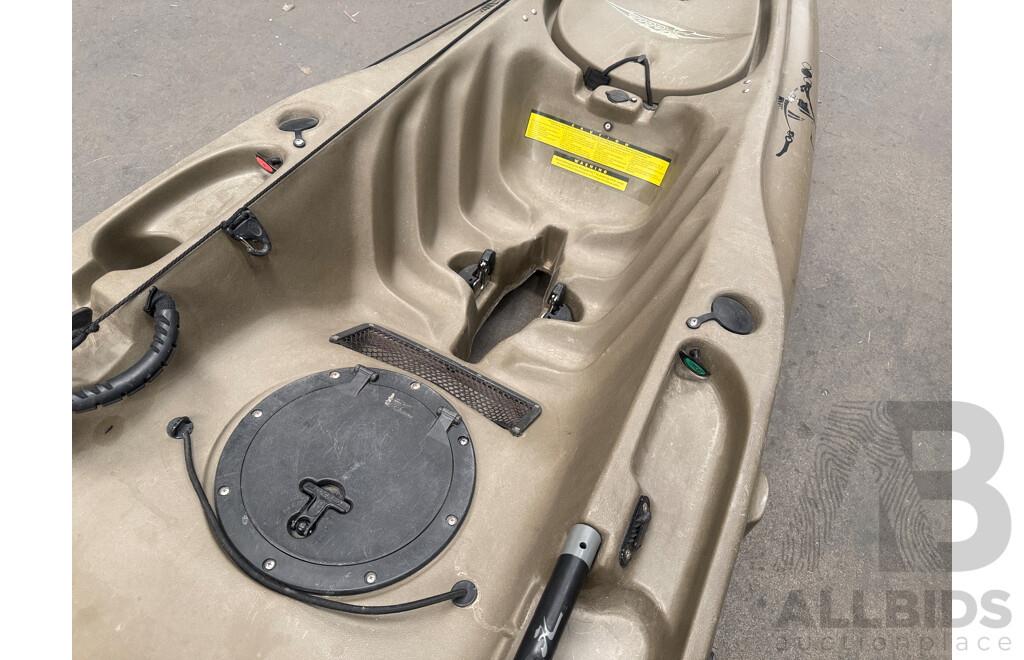 Hobie Mirage Outback Fishing Kayak + Paddles + Trolley