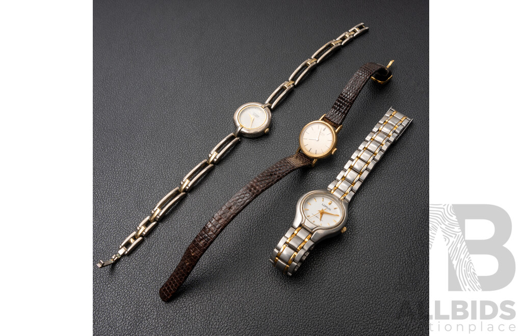Collection of (3) Petite Ladies Dress Watches - Seiko, Citizen, Lorus