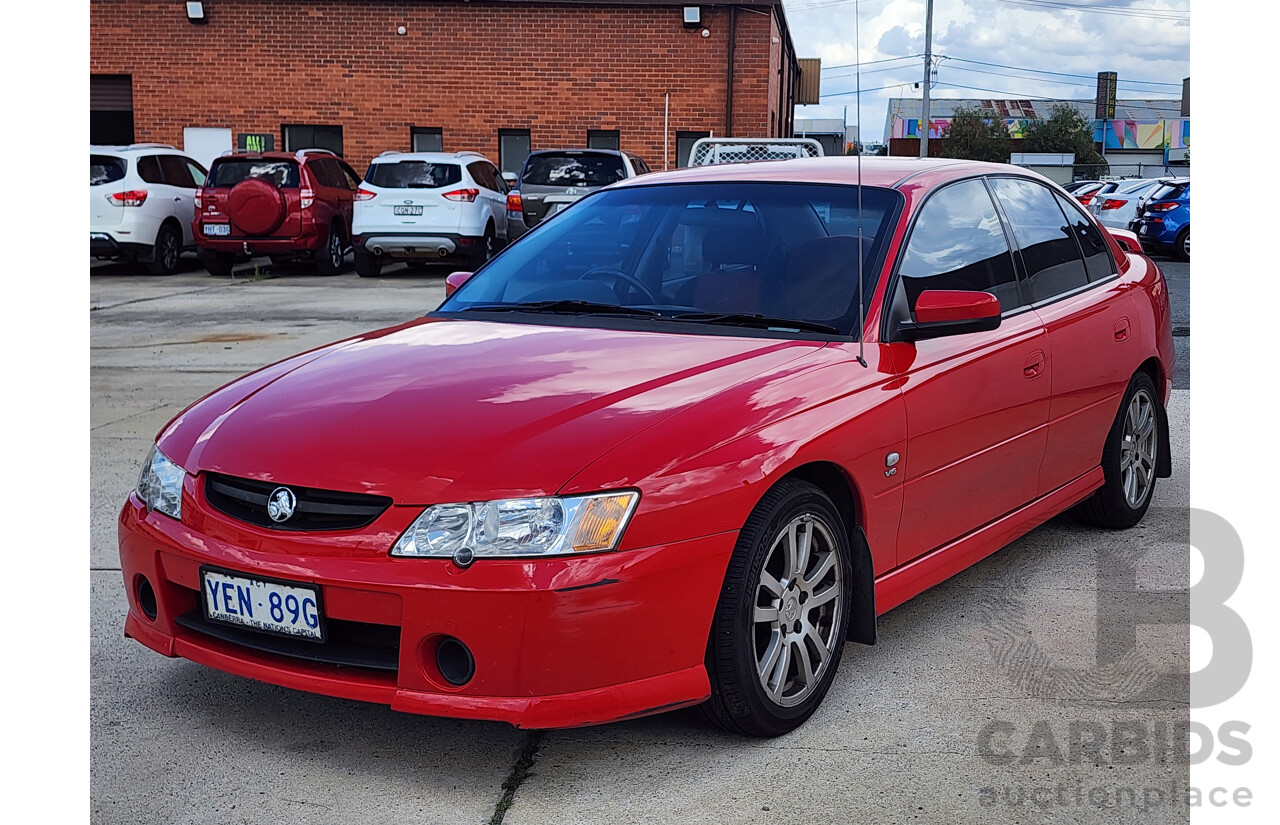 1/2004 Holden Commodore S VYII 4d Sedan Red 3.8L