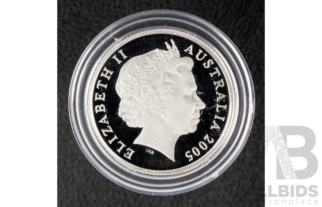 Australian RAM 2005 Silver Proof One Dollar Coin, Gallipoli 1915-2005 .999