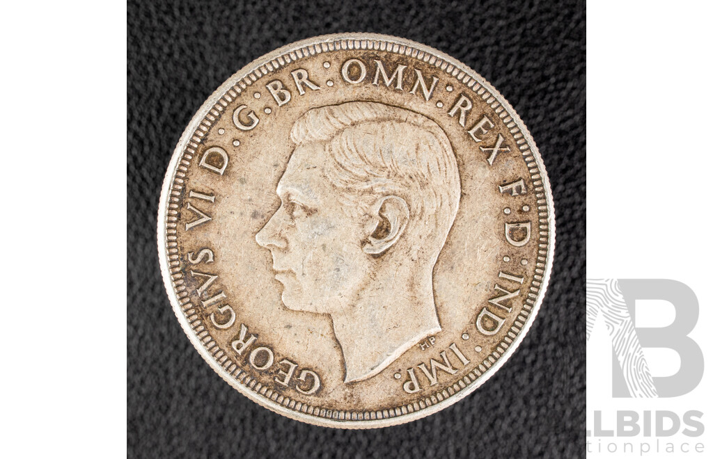 Australian 1937 KGVI Silver Crown .925