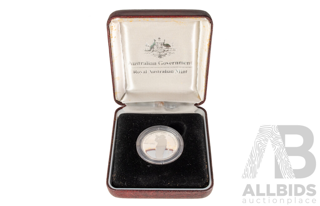 Australian RAM 2005 Silver Proof One Dollar Coin, Gallipoli 1915-2005 .999