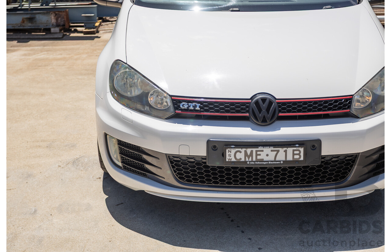 1/2013 Volkswagen Golf GTI 1K MY13 5D Hatchback White Turbo 2.0L