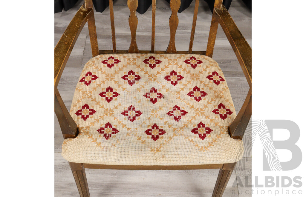 Art Deco Timber Carver Chair