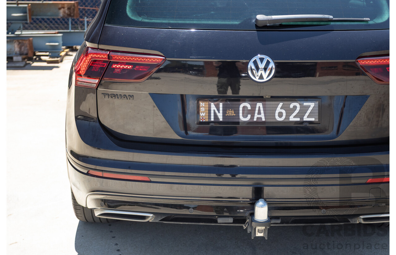 7/2019 Volkswagen Tiguan 132 TSI R-Line Edition (AWD) 5NA MY19 4D Wagon Deep Black Pearl Turbo 2.0L