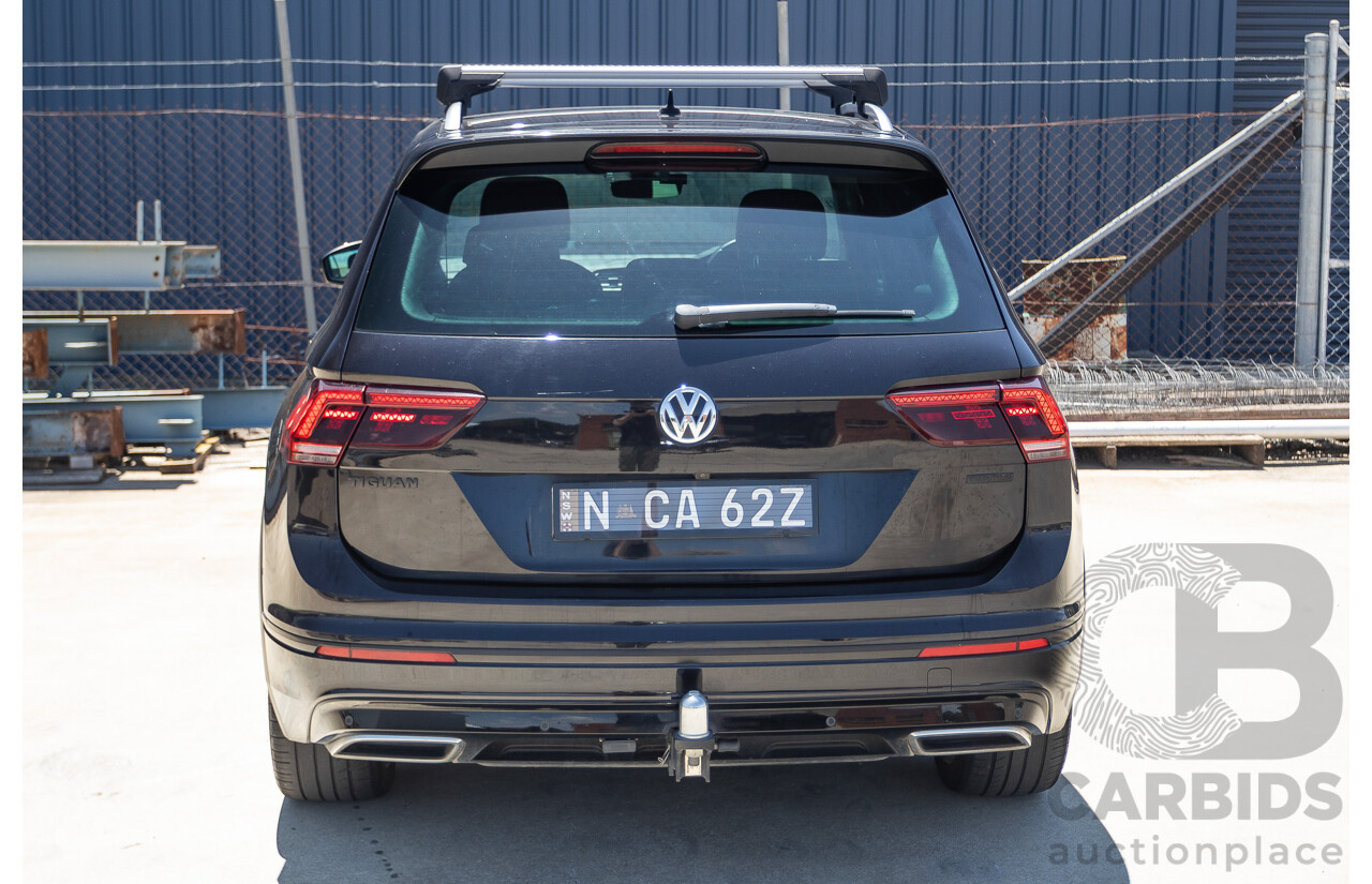 7/2019 Volkswagen Tiguan 132 TSI R-Line Edition (AWD) 5NA MY19 4D Wagon Deep Black Pearl Turbo 2.0L