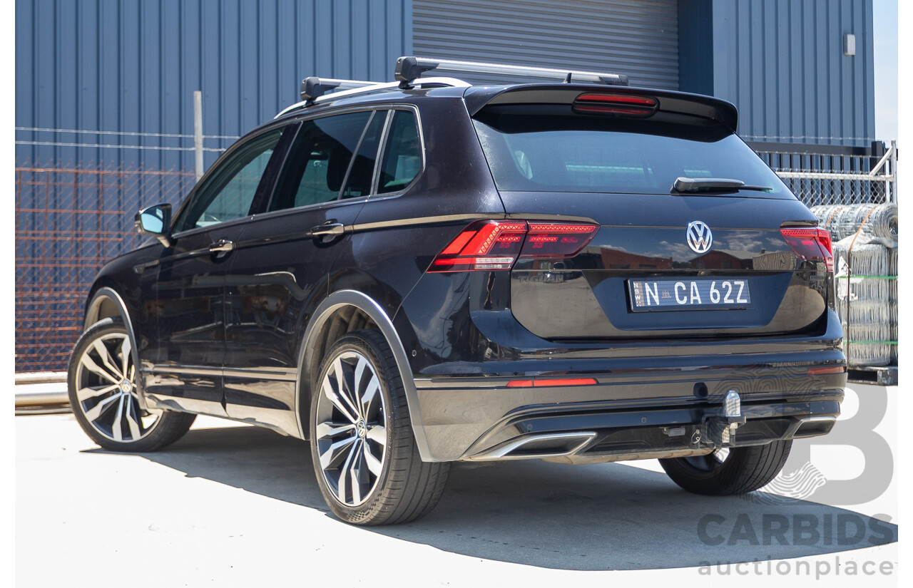 7/2019 Volkswagen Tiguan 132 TSI R-Line Edition (AWD) 5NA MY19 4D Wagon Deep Black Pearl Turbo 2.0L