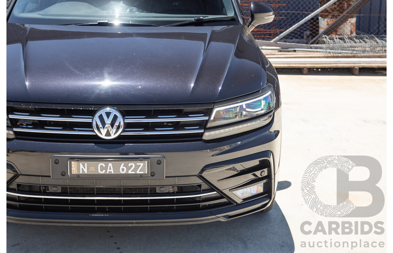 7/2019 Volkswagen Tiguan 132 TSI R-Line Edition (AWD) 5NA MY19 4D Wagon Deep Black Pearl Turbo 2.0L