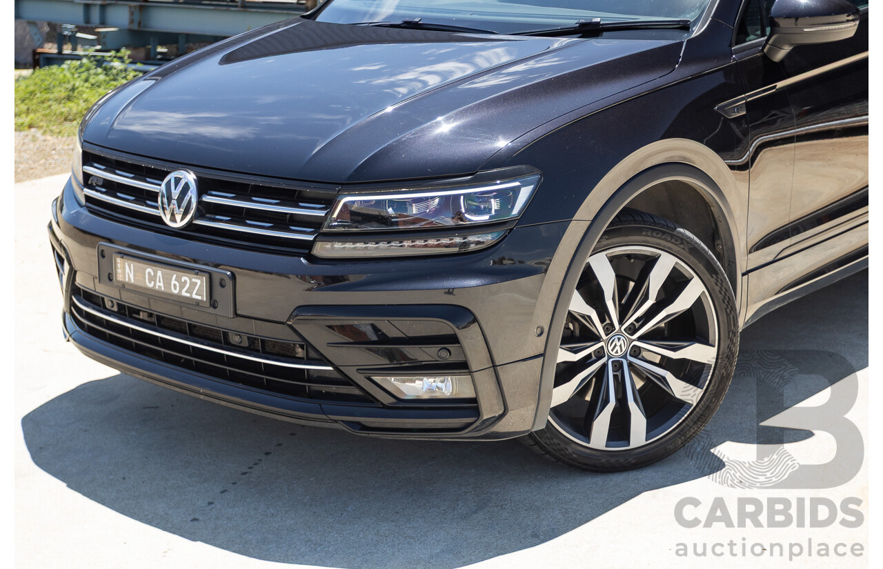 7/2019 Volkswagen Tiguan 132 TSI R-Line Edition (AWD) 5NA MY19 4D Wagon Deep Black Pearl Turbo 2.0L