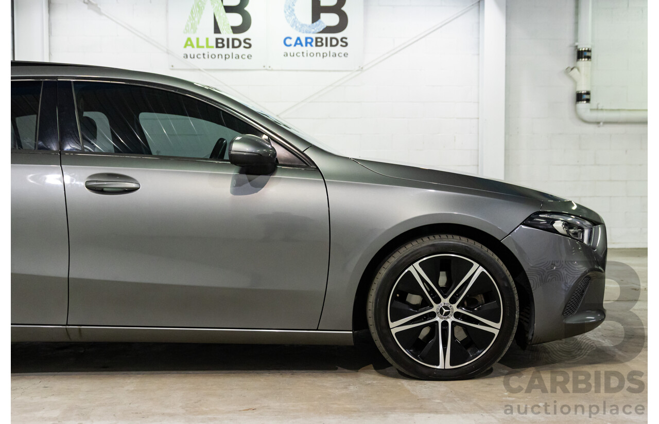 05/2019 Mercedes-Benz A250 (FWD) 177 MY19 5d Hatchback Mountain Grey Metallic Turbo 2.0L