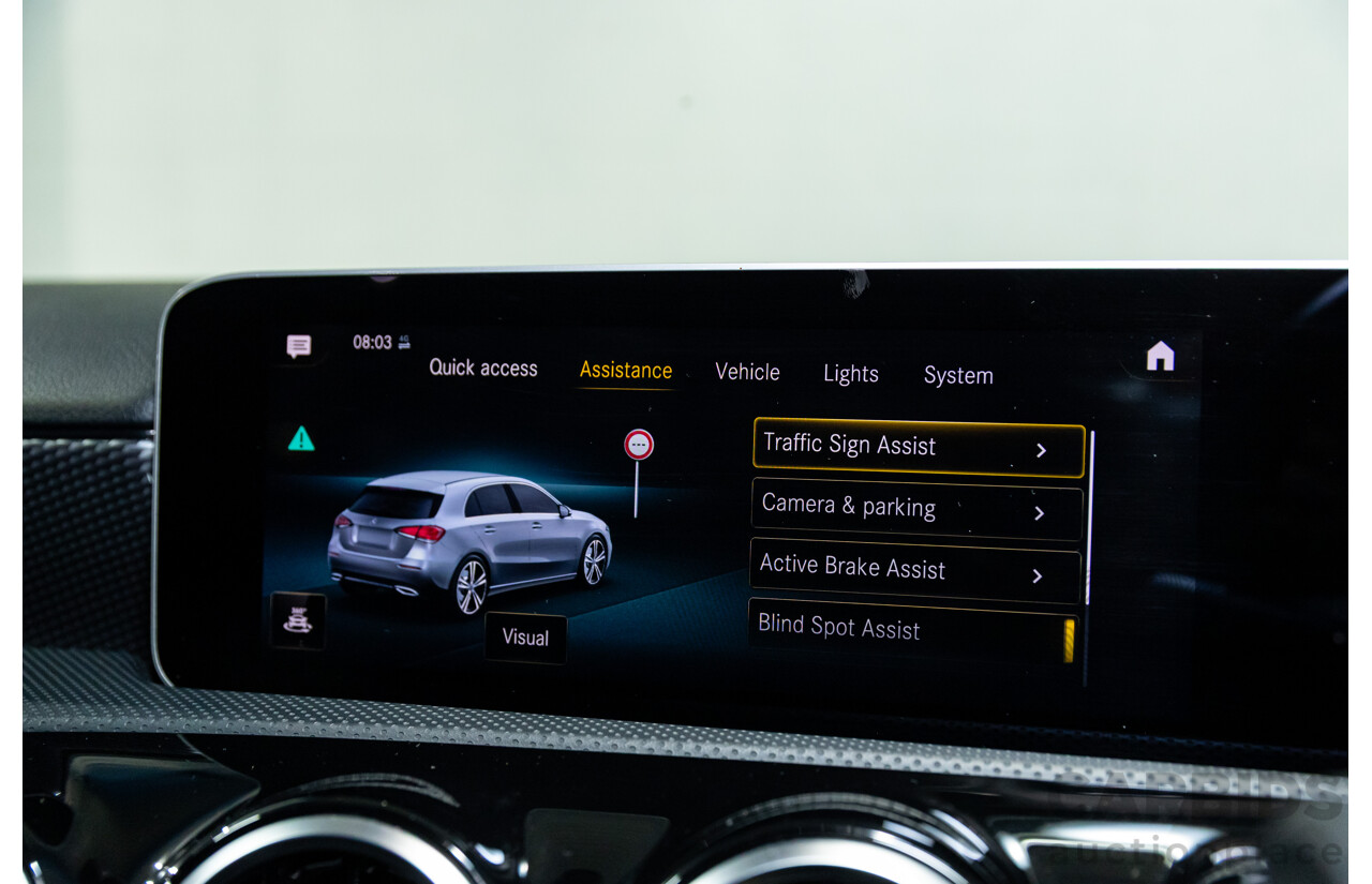 05/2019 Mercedes-Benz A250 (FWD) 177 MY19 5d Hatchback Mountain Grey Metallic Turbo 2.0L