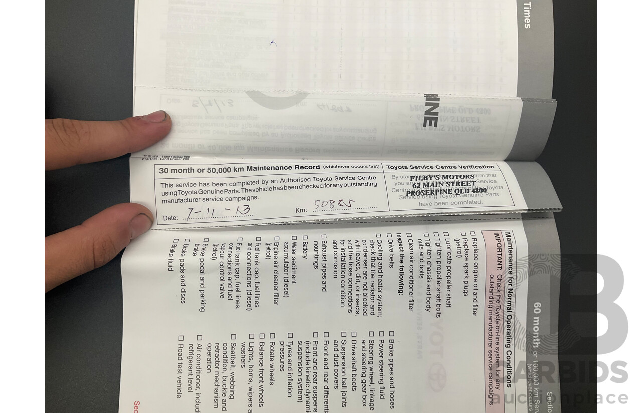 1/2012 Toyota Landcruiser GXL (4x4) VDJ200R 09 Upgrade 4d Wagon Magnetic Grey Metallic Turbo Diesel V8 4.5L