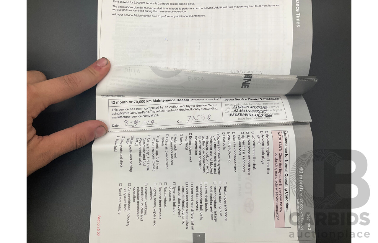 1/2012 Toyota Landcruiser GXL (4x4) VDJ200R 09 Upgrade 4d Wagon Magnetic Grey Metallic Turbo Diesel V8 4.5L