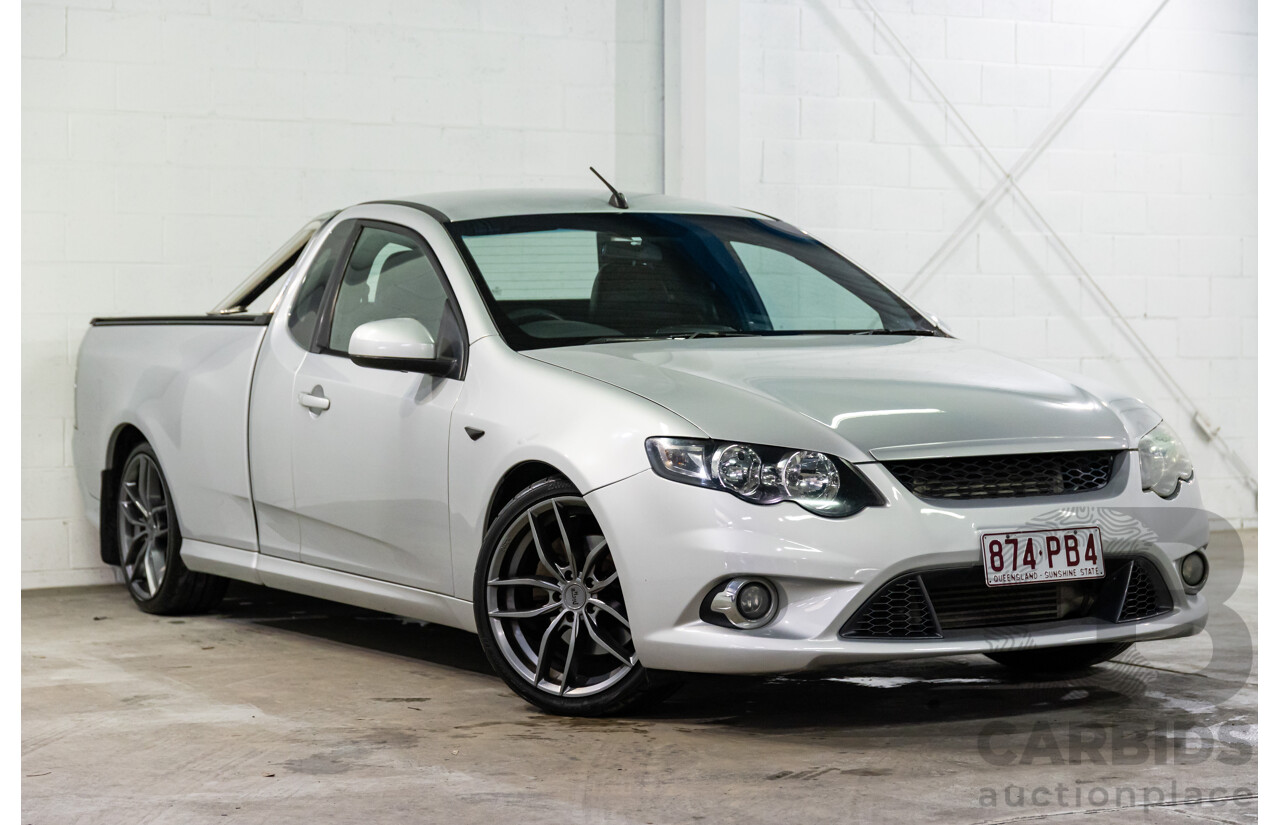 8/2010 Ford Falcon FG XR6 50TH Anniversary FG Upgrade Utility Lightning Strike Silver Metallic Turbo 4.0L