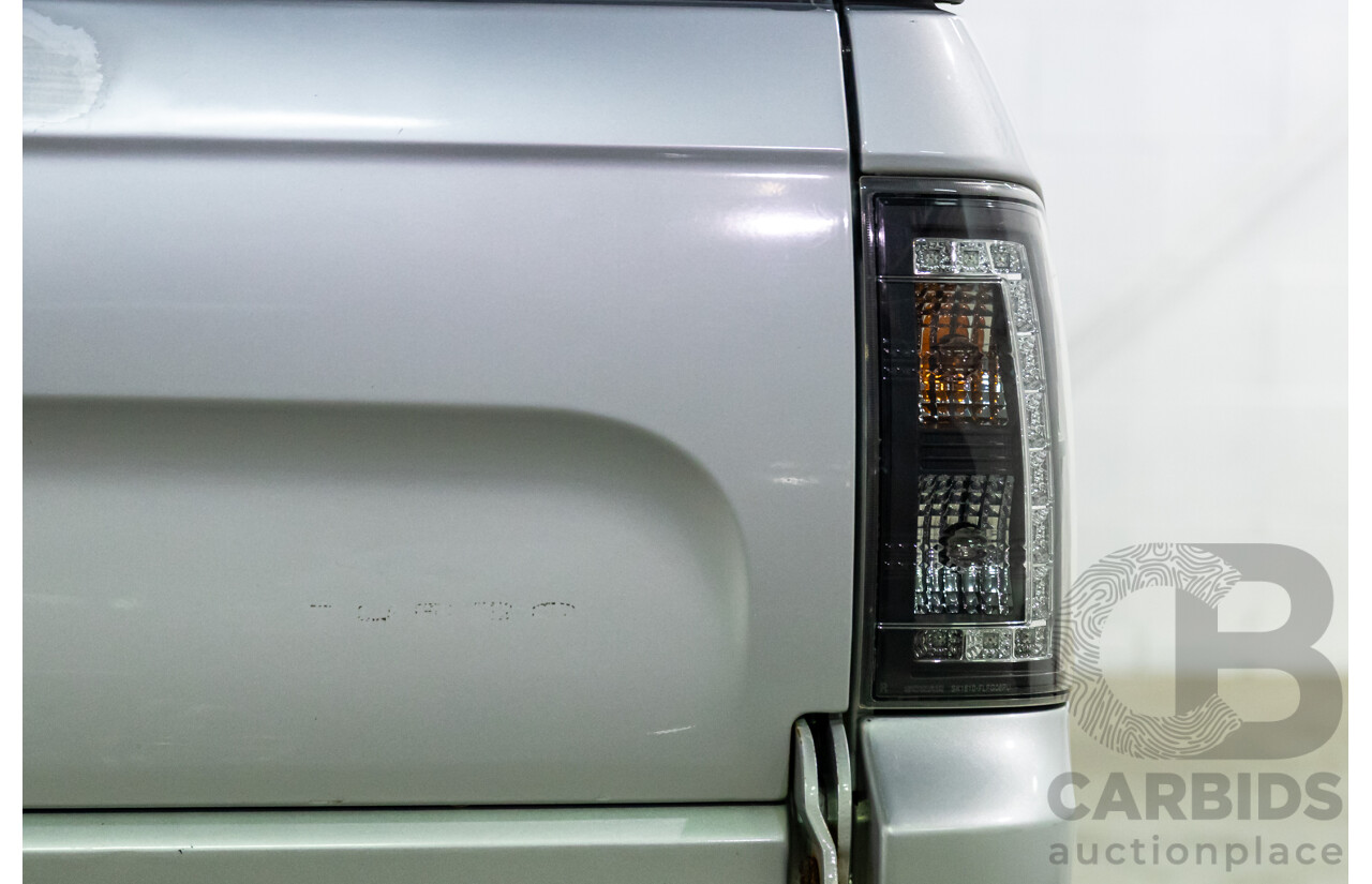 8/2010 Ford Falcon FG XR6 50TH Anniversary FG Upgrade Utility Lightning Strike Silver Metallic Turbo 4.0L