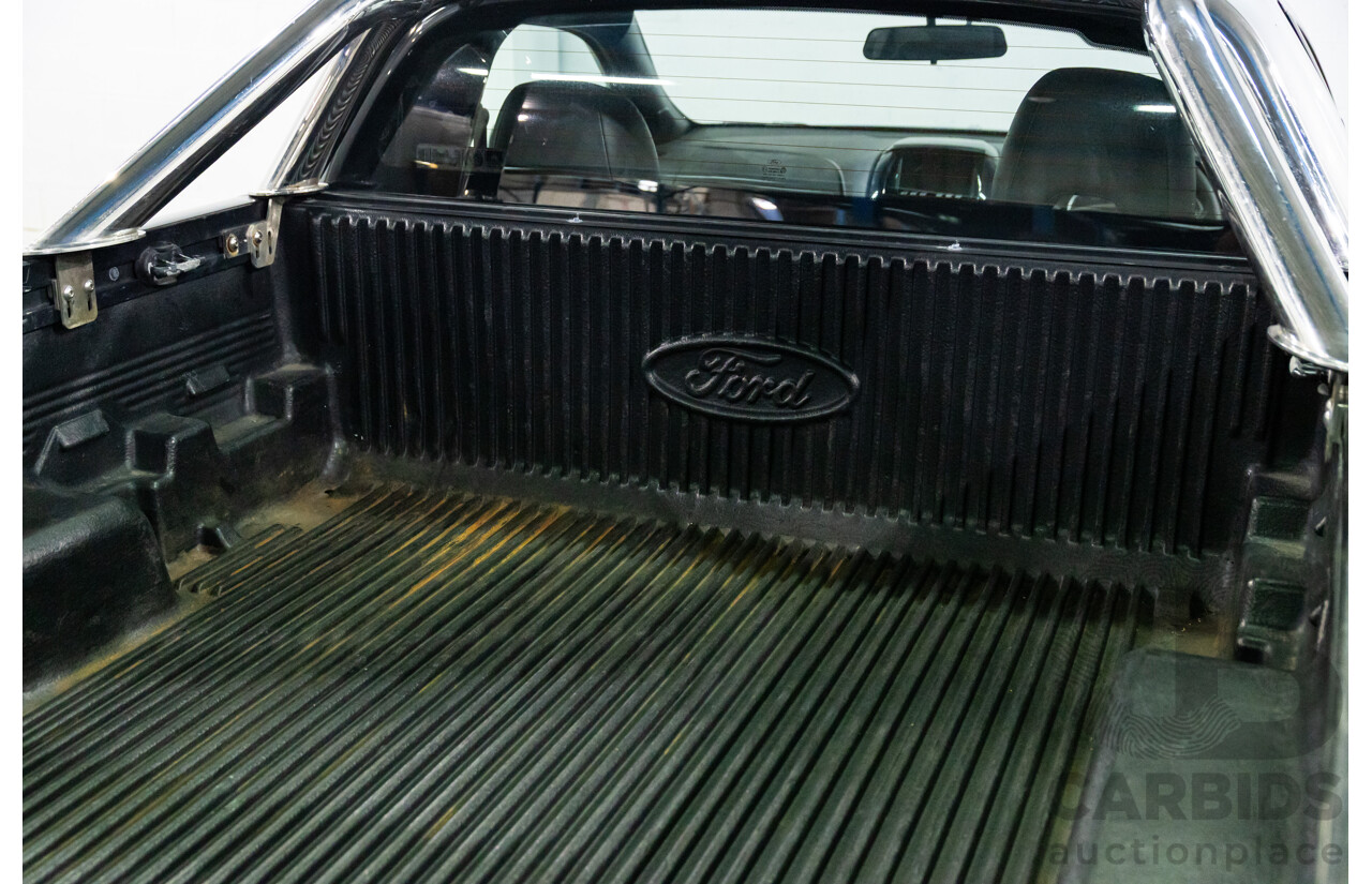 8/2010 Ford Falcon FG XR6 50TH Anniversary FG Upgrade Utility Lightning Strike Silver Metallic Turbo 4.0L