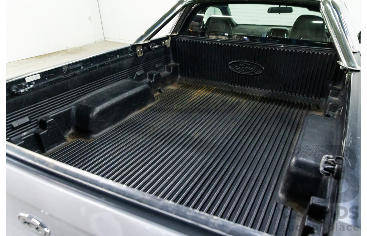 8/2010 Ford Falcon FG XR6 50TH Anniversary FG Upgrade Utility Lightning Strike Silver Metallic Turbo 4.0L