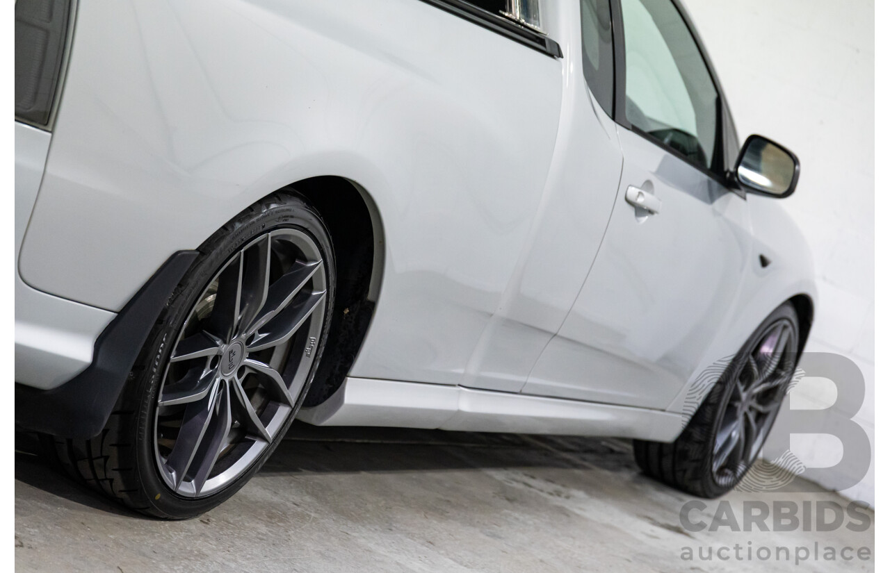 8/2010 Ford Falcon FG XR6 50TH Anniversary FG Upgrade Utility Lightning Strike Silver Metallic Turbo 4.0L