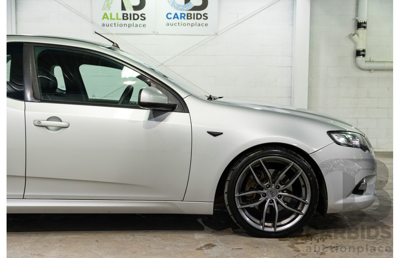 8/2010 Ford Falcon FG XR6 50TH Anniversary FG Upgrade Utility Lightning Strike Silver Metallic Turbo 4.0L
