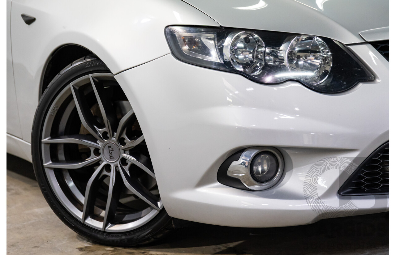 8/2010 Ford Falcon FG XR6 50TH Anniversary FG Upgrade Utility Lightning Strike Silver Metallic Turbo 4.0L