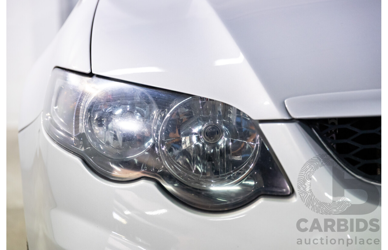 8/2010 Ford Falcon FG XR6 50TH Anniversary FG Upgrade Utility Lightning Strike Silver Metallic Turbo 4.0L