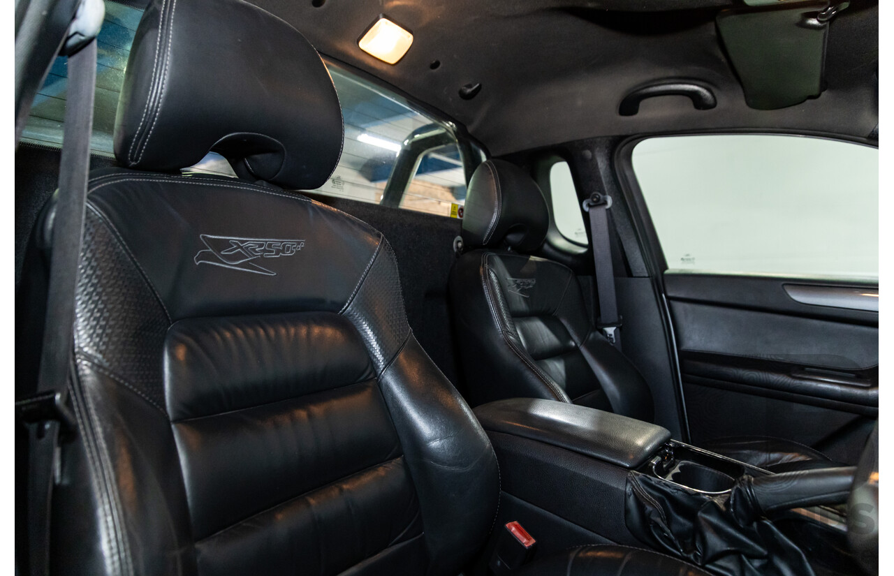 8/2010 Ford Falcon FG XR6 50TH Anniversary FG Upgrade Utility Lightning Strike Silver Metallic Turbo 4.0L