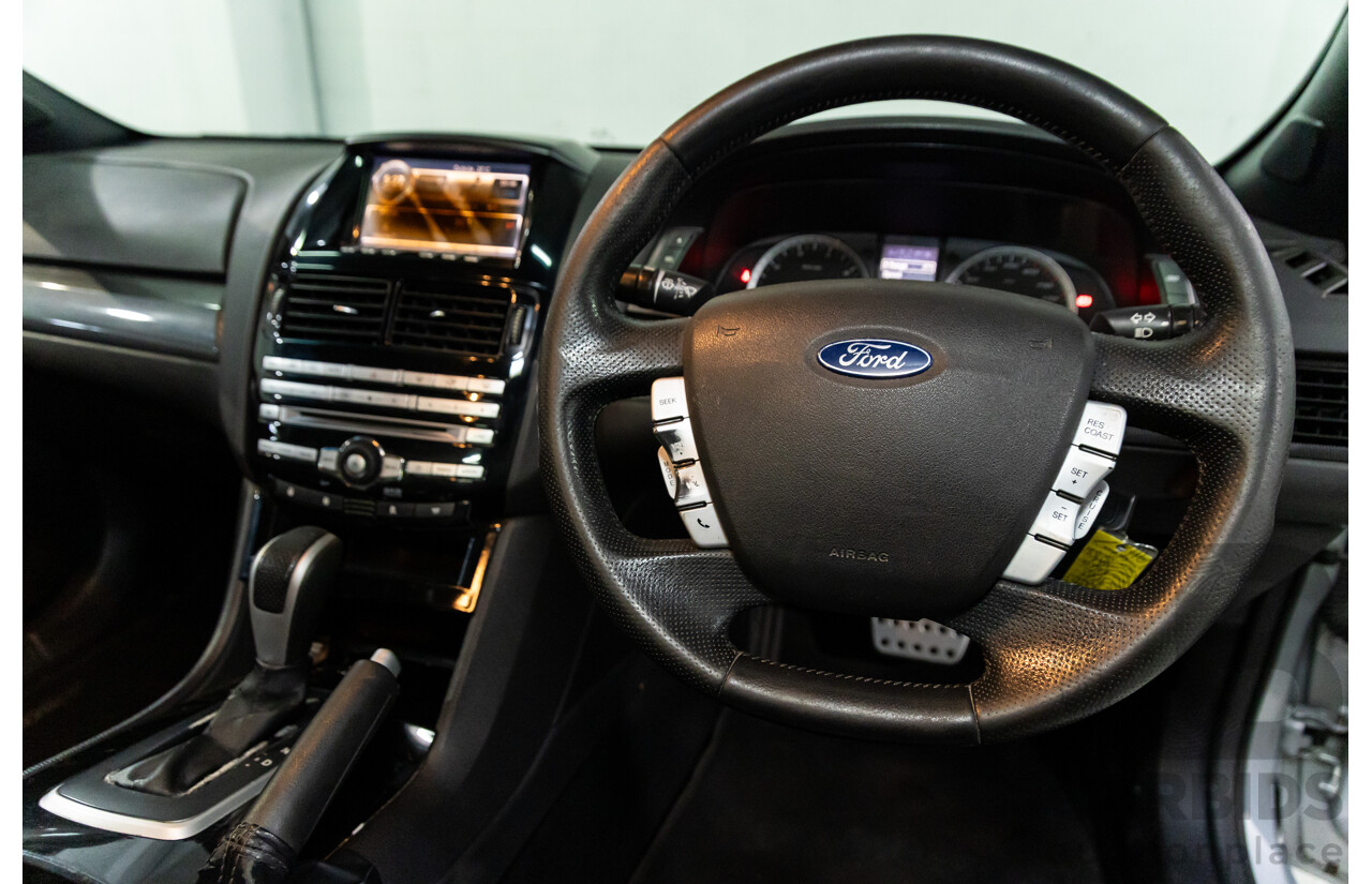 8/2010 Ford Falcon FG XR6 50TH Anniversary FG Upgrade Utility Lightning Strike Silver Metallic Turbo 4.0L