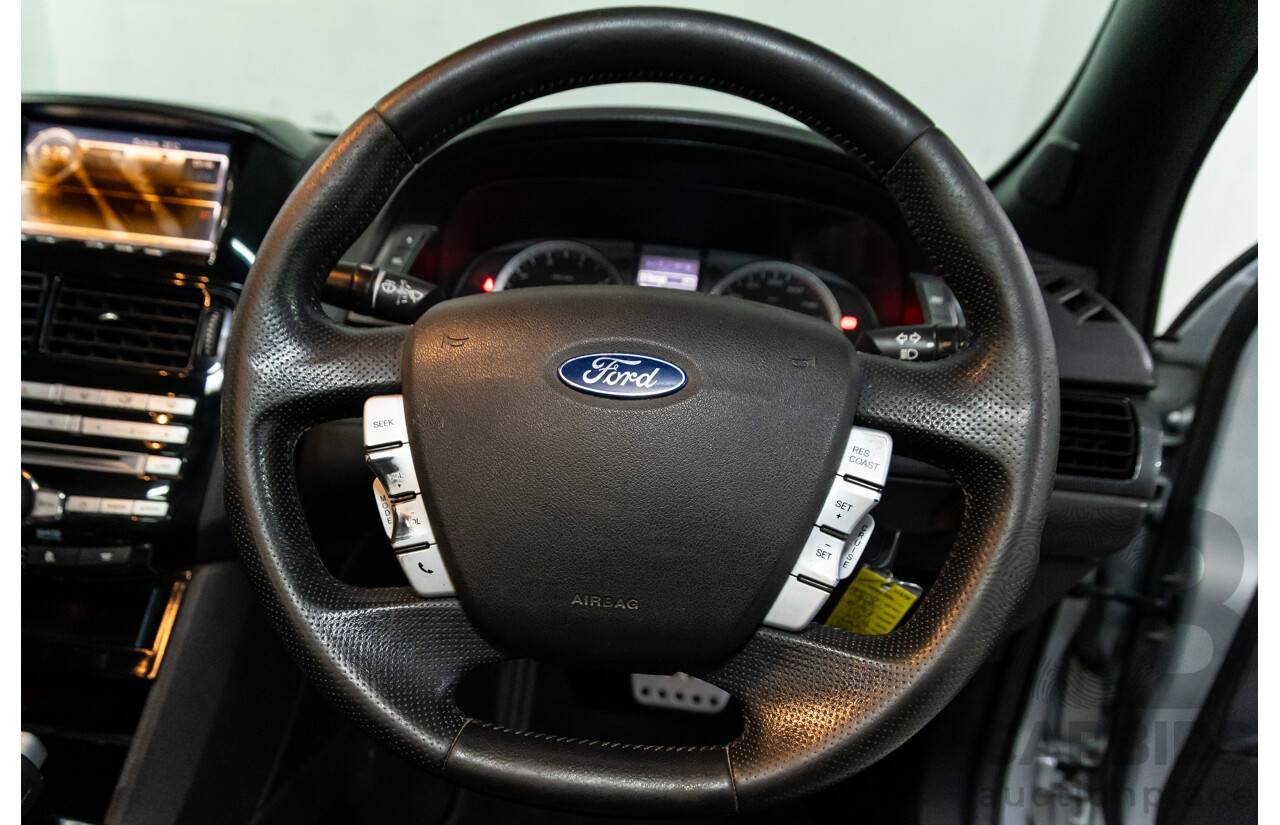 8/2010 Ford Falcon FG XR6 50TH Anniversary FG Upgrade Utility Lightning Strike Silver Metallic Turbo 4.0L