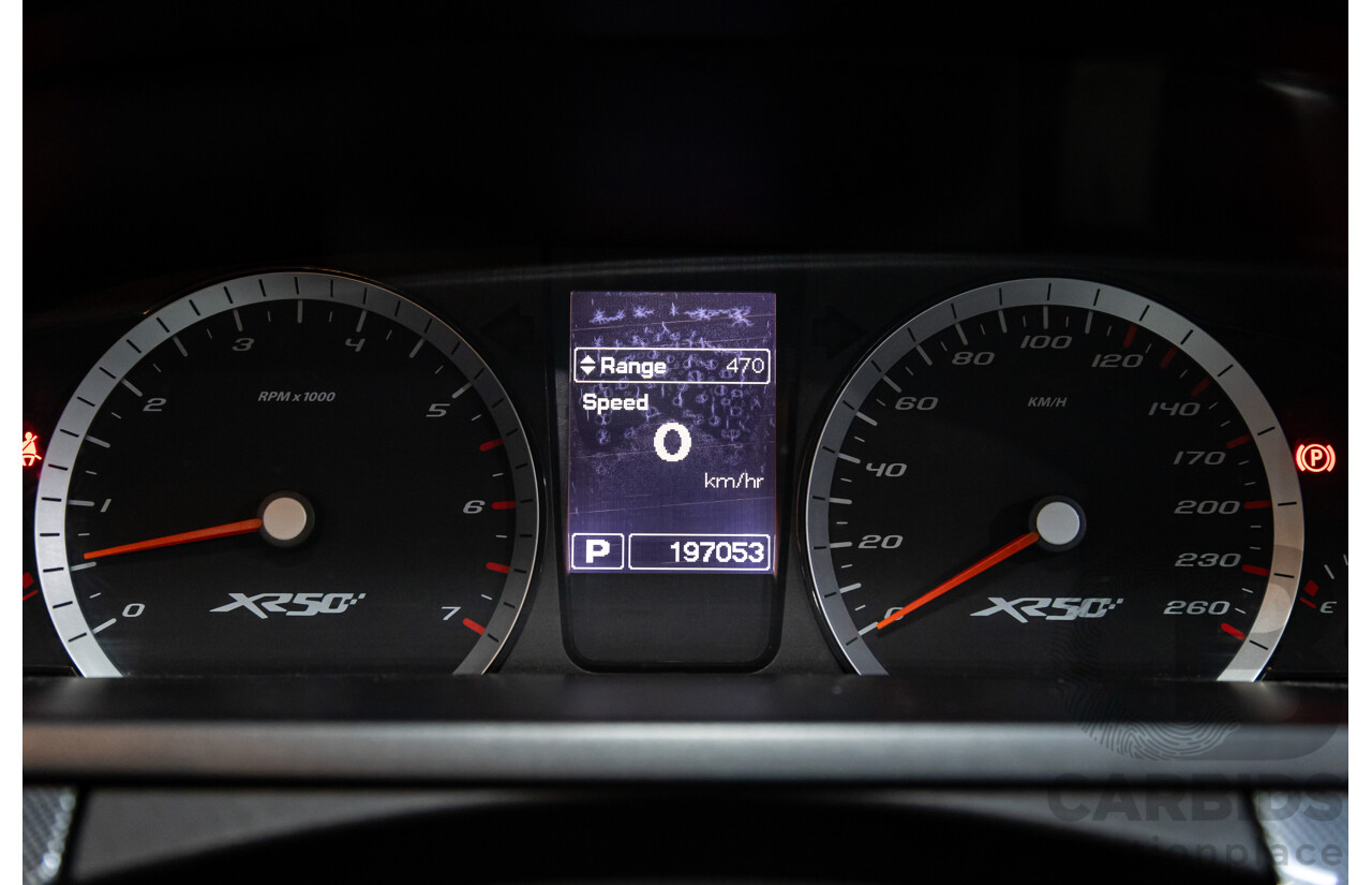 8/2010 Ford Falcon FG XR6 50TH Anniversary FG Upgrade Utility Lightning Strike Silver Metallic Turbo 4.0L