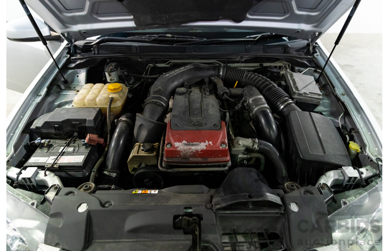 8/2010 Ford Falcon FG XR6 50TH Anniversary FG Upgrade Utility Lightning Strike Silver Metallic Turbo 4.0L