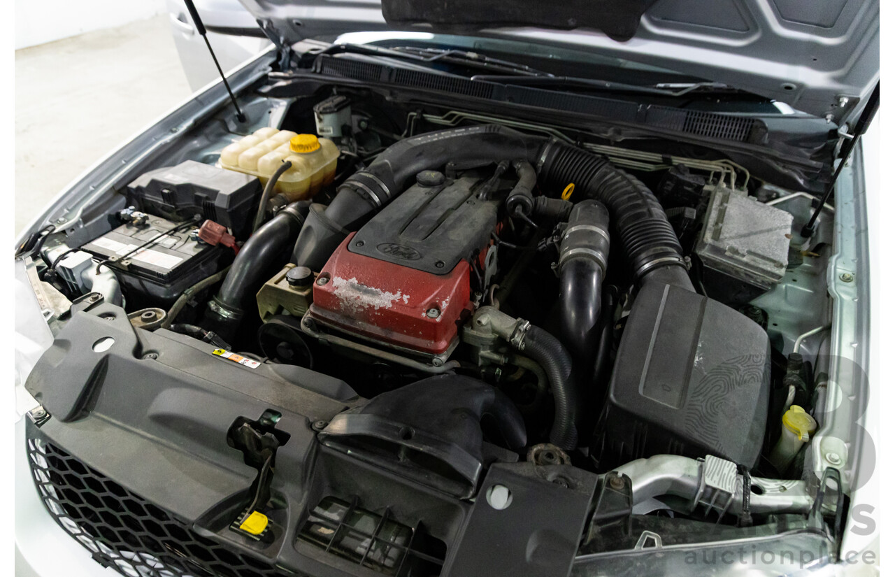 8/2010 Ford Falcon FG XR6 50TH Anniversary FG Upgrade Utility Lightning Strike Silver Metallic Turbo 4.0L