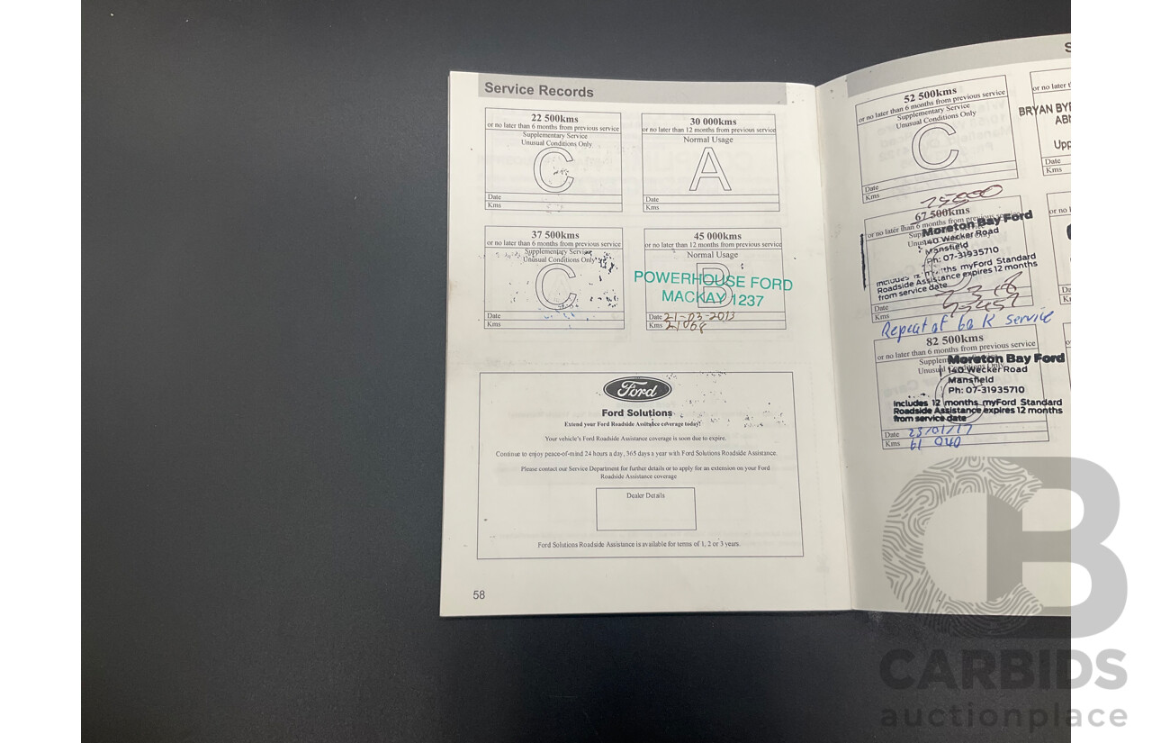 8/2010 Ford Falcon FG XR6 50TH Anniversary FG Upgrade Utility Lightning Strike Silver Metallic Turbo 4.0L