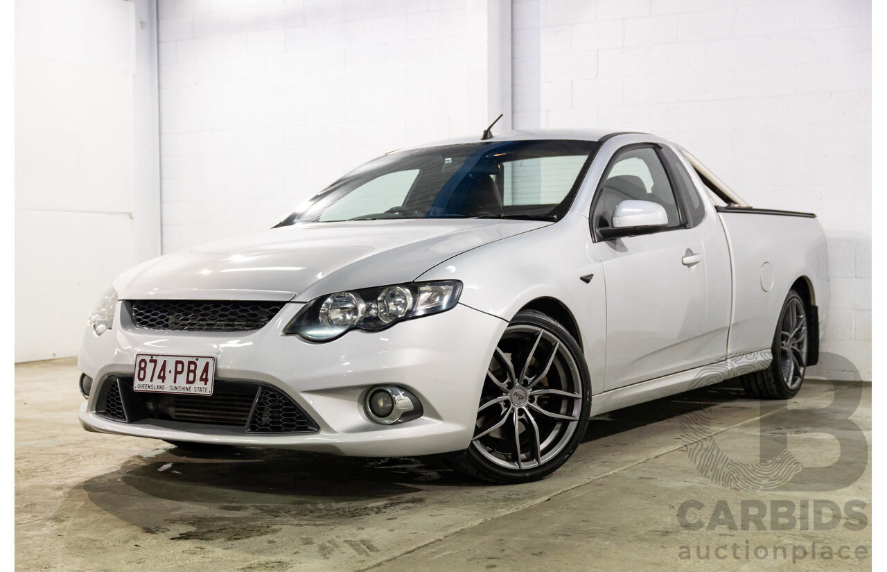 8/2010 Ford Falcon FG XR6 50TH Anniversary FG Upgrade Utility Lightning Strike Silver Metallic Turbo 4.0L