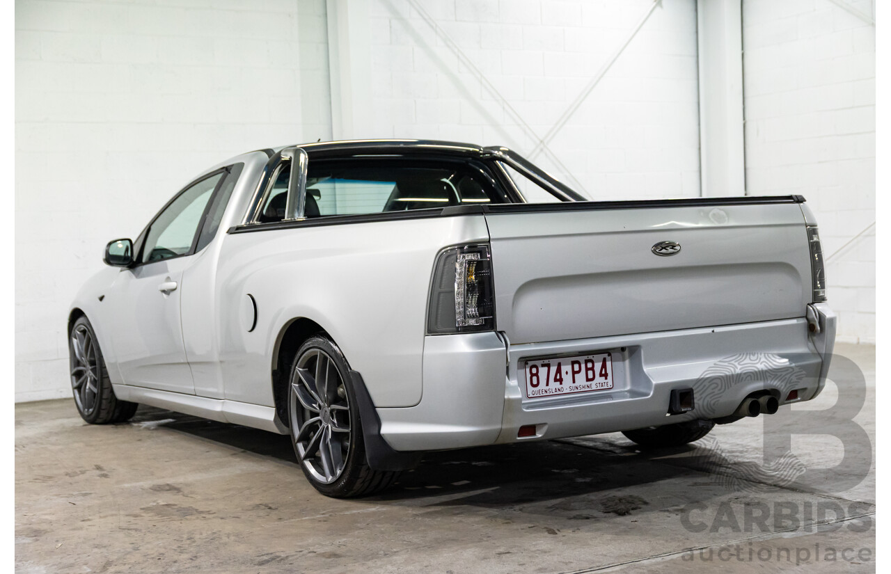 8/2010 Ford Falcon FG XR6 50TH Anniversary FG Upgrade Utility Lightning Strike Silver Metallic Turbo 4.0L